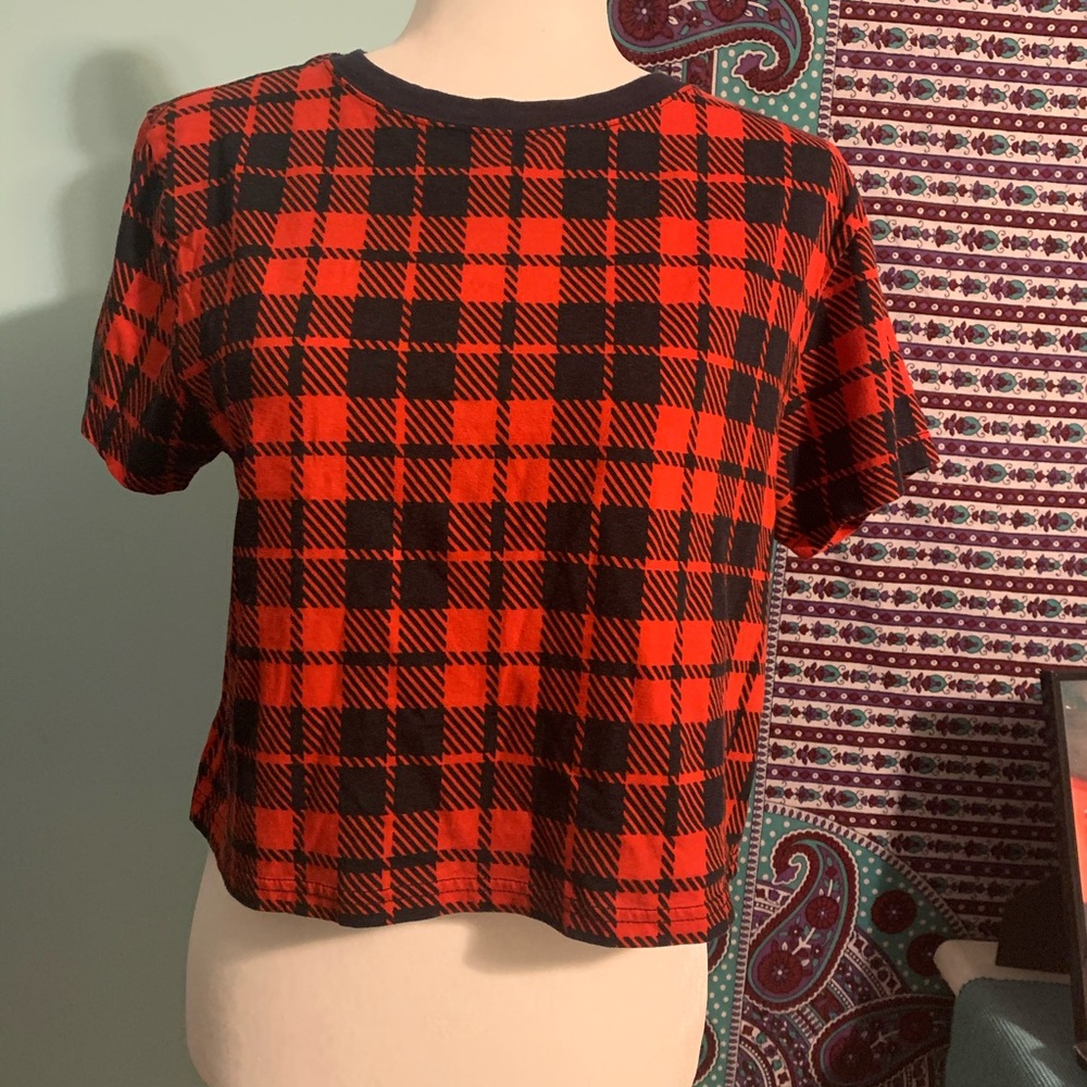 Forever 21 Plaid T-Shirt